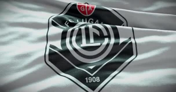 Barcelona Španělsko Září 2022 Fotbalový Klub Lugano Logo Fotbalového Týmu — Stock video