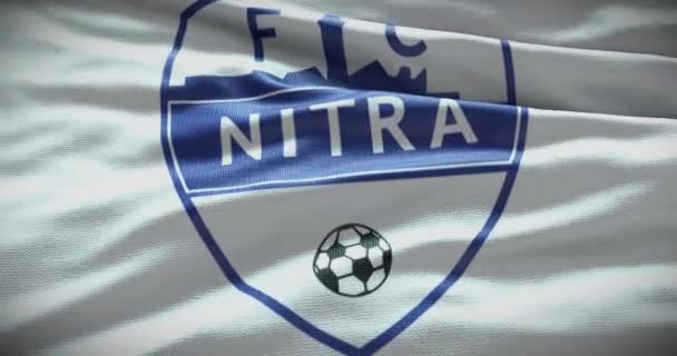 Barcellona Spagna Settembre 2022 Nitra Squadra Calcio Logo Della Squadra — Video Stock