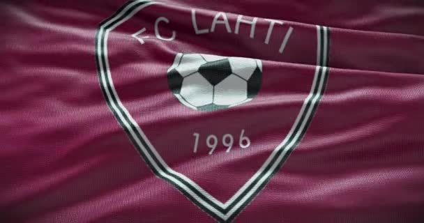Barcelona Hiszpania Września 2022 Klub Piłkarski Lahti Logo Drużyny Piłkarskiej — Wideo stockowe