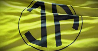 Barselona, İspanya - 17 Eylül 2022: IA Akranes futbol kulübü, futbol takımı logosu. Döngü animasyonu, İllüstrasyon Editörü.