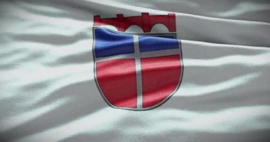 Barselona, İspanya - 17 Eylül 2022 Saarland futbol kulübü, futbol takımı logosu. Döngü animasyonu, İllüstrasyon Editörü.