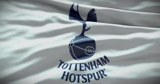 Barcelona Španělsko Září 2022 Tottenham Hotspur Fotbalový Klub Logo Fotbalového — Stock video