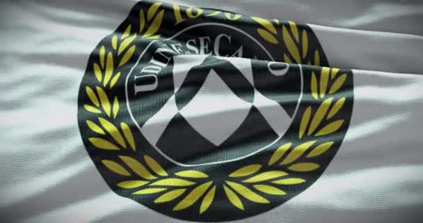 Barcelona Španělsko Září 2022 Fotbalový Klub Udinese Logo Fotbalového Týmu — Stock video