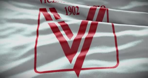 Barcelona España Septiembre 2022 Club Fútbol Vicenza Logo Del Equipo — Vídeos de Stock