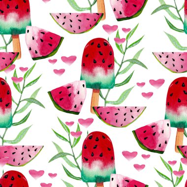 Suluboya dondurmalar dikişsiz desen, internette ya da basılı olarak kullanmak için mükemmel.