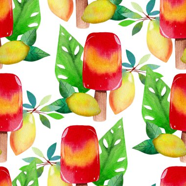 Suluboya dondurmalar dikişsiz desen, internette ya da basılı olarak kullanmak için mükemmel.