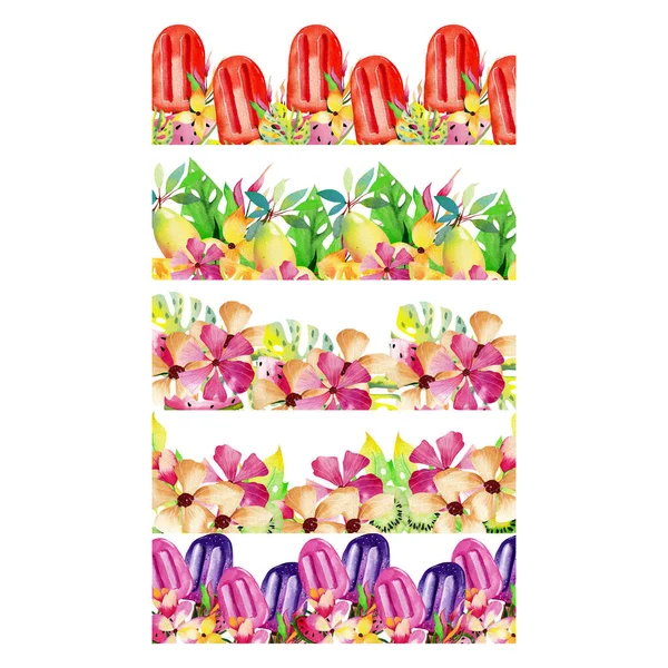 Watercolor Popsicle Illustration Perfect Use Web Print — Stock Fotó