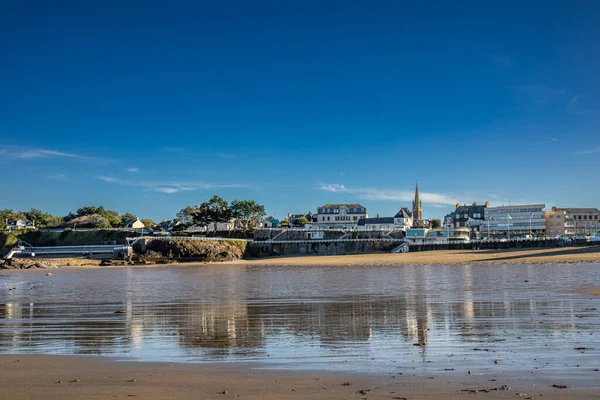 City Saint Quay Portrieux Low Tide Brittany France —  Fotos de Stock