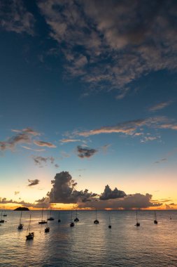 Anse Mitan 'da Günbatımı - Les Trois-Ilets, Martinique, French Antilles