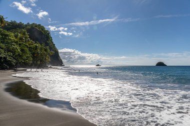 Anse Couleuvre Plajı - Le Precheur, Martinik Fransız Antilleri