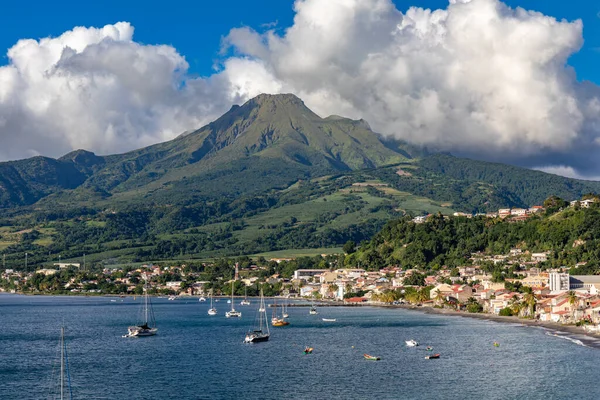 Saint Pierre Monte Pelee Martinica Antillas Francesas Fotos de stock libres de derechos