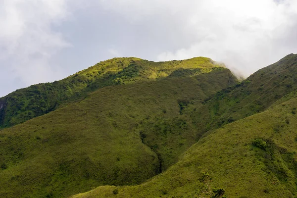 Caminhada Até Topo Monte Pelee Martinica Antilhas Francesas — Fotografia de Stock