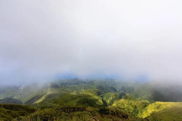 Vandra Till Toppen Pelee Martinique Franska Antillerna — Stockfoto