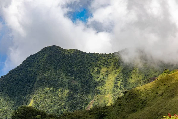 Vandra Till Toppen Pelee Martinique Franska Antillerna — Stockfoto