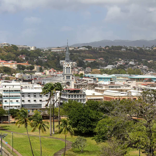 View Cathedral Fort France Fort Saint Louis Martinique French Antilles — Stockfoto