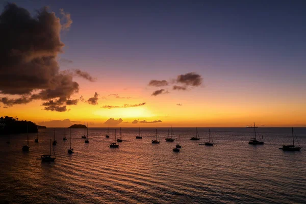 Anse Mitan 'da Günbatımı - Les Trois-Ilets, Martinique, French Antilles