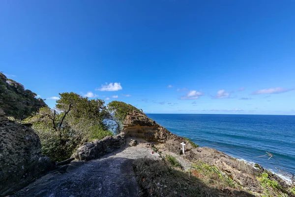 Nord-Plage plajına giden yol - Macouba, Martinique, Fransız Antilleri