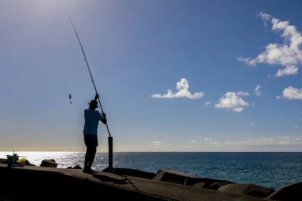 Pescador Porto Grand Riviere Martinica Antilhas Francesas — Fotografia de Stock