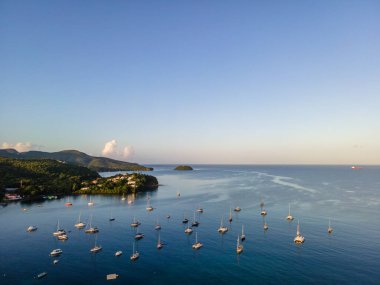 Anse Mitan 'da gün doğumu, Les Trois-Ilets, Martinique, French Antilles