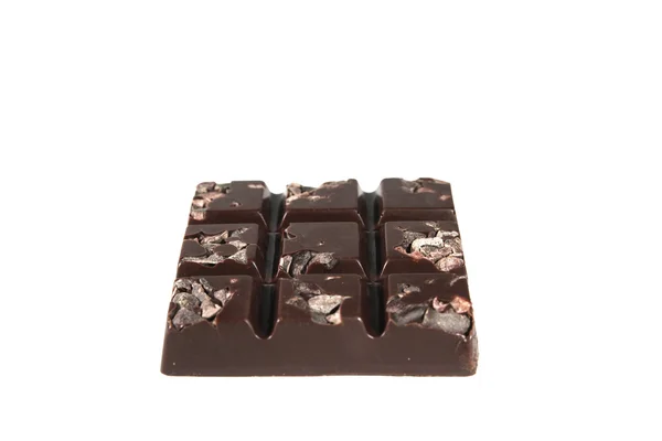 Raw Chocolate with Cacao Nibs — Stock Photo, Image