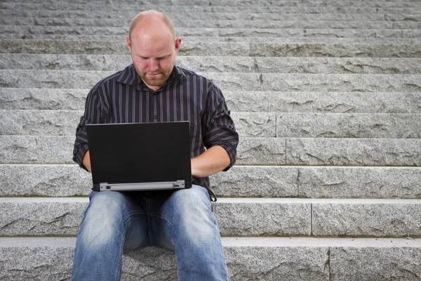 Businessman Working Outside — Stock Photo, Image