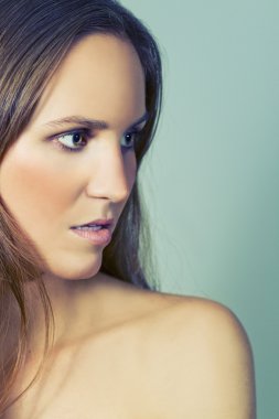 şehvetli kız portre