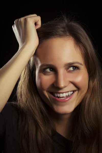 Feliz retrato de mujer joven — Foto de Stock