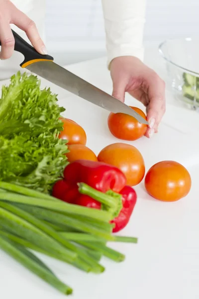 Verduras a una ensalada — Foto de Stock