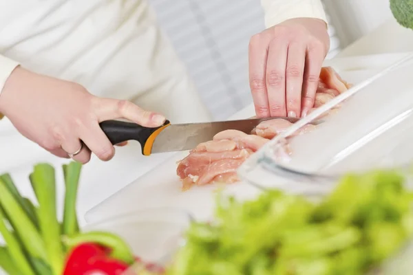 Cut Chicken Fillet — Stock Photo, Image