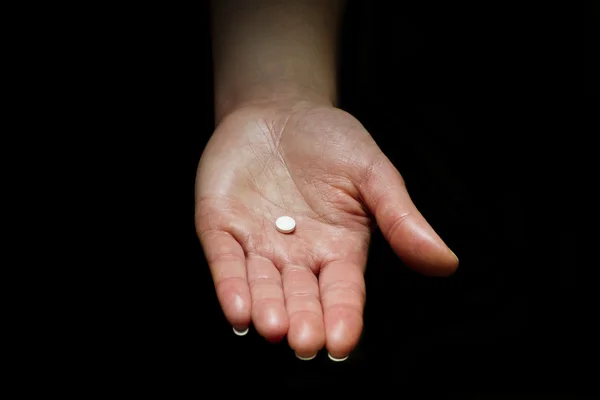 Tome uma pílula de medicina — Fotografia de Stock