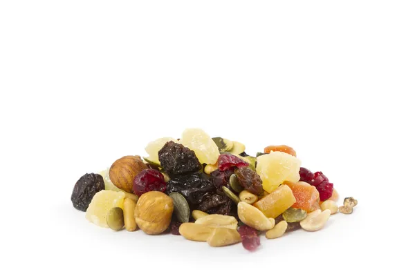 Mixed Nuts with Dried Fruit — Stock Photo, Image