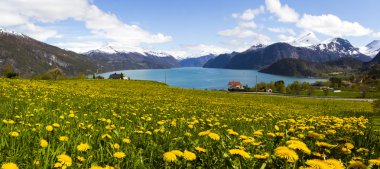 Norveç Fiyordu içinde sunnmore