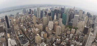 manhatten geniş havadan görünümü