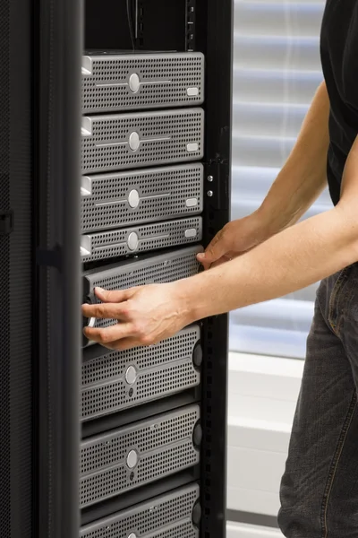 Het consultant handhaven san en servers — Stockfoto