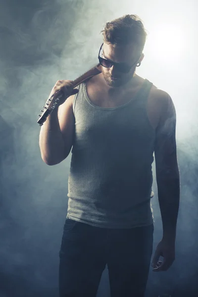 Rock Artist Walks off the Stage — Stock Photo, Image