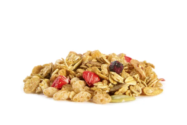 Organic Cereal with Dried Fruit — Stock Photo, Image