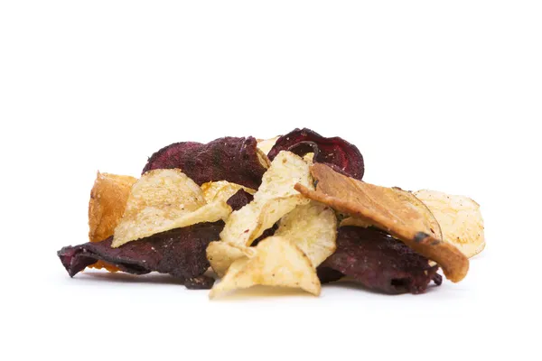 Bio-Wurzelgemüsechips — Stockfoto