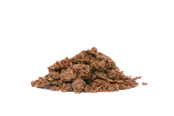 Ekologisk raw cacao crunch spannmål — Stockfoto