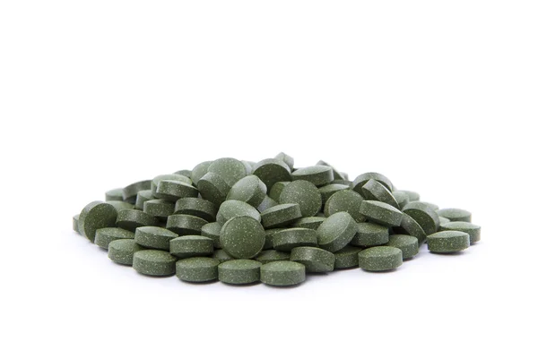 Chlorella comprimidos — Fotografia de Stock