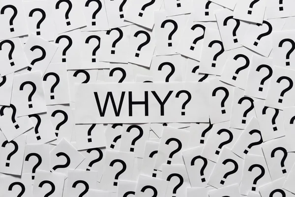 Why and Question Marks — Stock Photo, Image