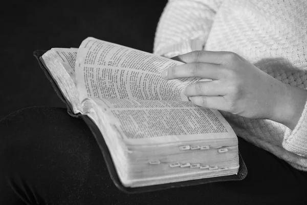La lectura de la Biblia — Foto de Stock
