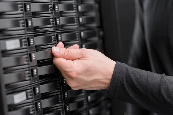 Het consultant handhaven san en servers — Stockfoto