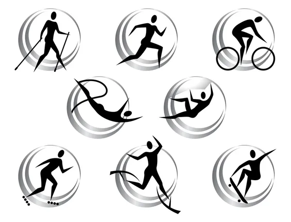 Iconos de deportes de verano — Vector de stock