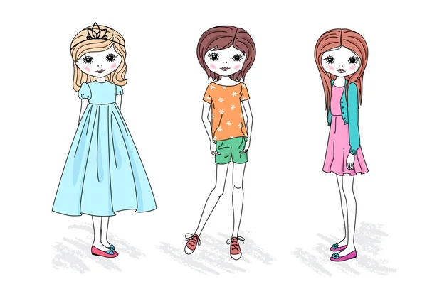 Fashion girls — Stock Vector