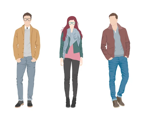 Les gens de mode — Image vectorielle