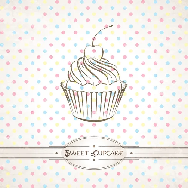 Cupcake — Stockvektor