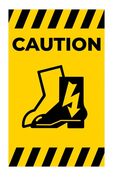 Symbole Porter Des Chaussures Électriques Signe Isoler Sur Fond Blanc — Image vectorielle