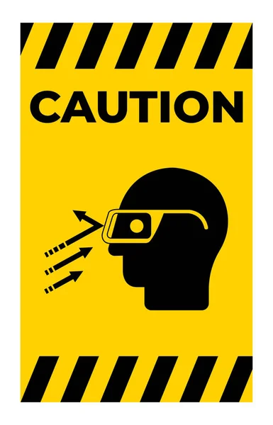 Desgaste Escombros Voladores Signo Símbolo Gafas Seguridad Aislado Sobre Fondo — Vector de stock