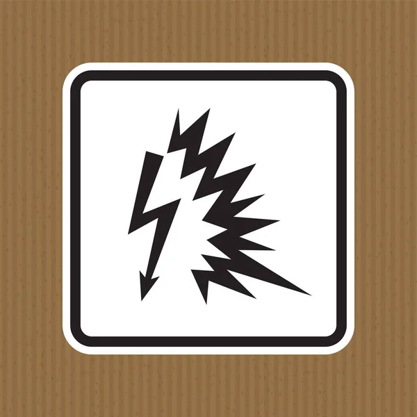 Znak Ostrzegawczy Arc Flash Symbol Białym Tle — Wektor stockowy