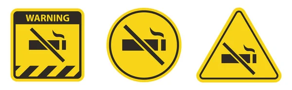 白色背景的禁烟标志 — 图库矢量图片